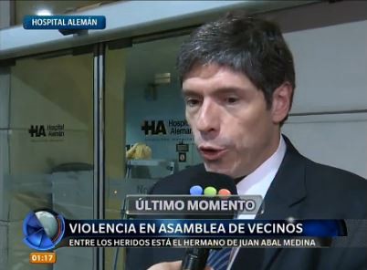 Abal Medina: "Mi hermano tiene politraumatismo de cráneo, pero está fuera de peligro"