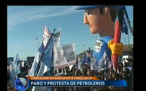 Paro y protesta de petroleros