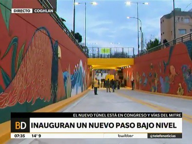 Inauguraron el paso bajo nivel número 26 de la ciudad de Buenos Aires