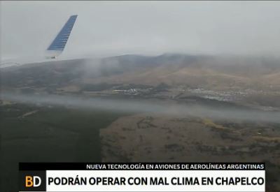 Nueva tecnología de Aerolíneas Argentinas en Chapelco