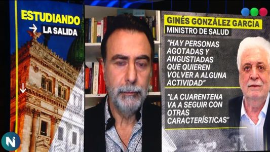 Ginés González García: "Hay gente angustiada y agotada por la cuarentena"