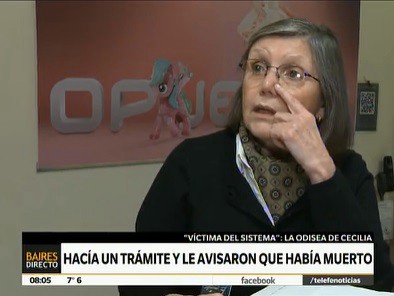 Hacía un trámite y le avisaron que había muerto