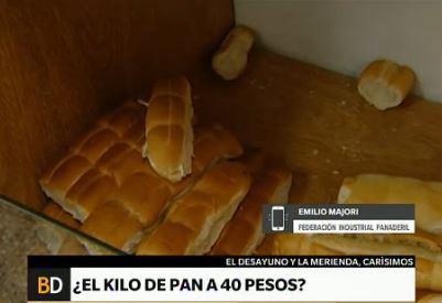 El kilo de pan, ¿a 40 pesos?