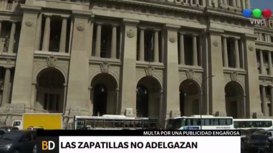 Multa porque las zapatillas no adelgazan