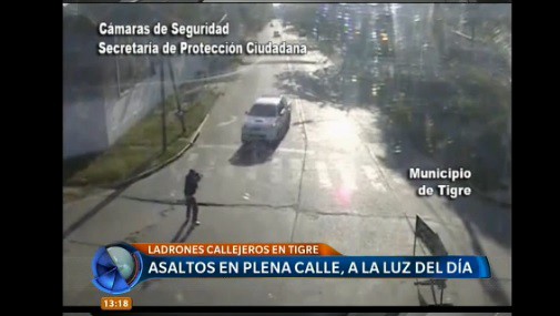 Así roban a plena luz del día en las calles de Tigre