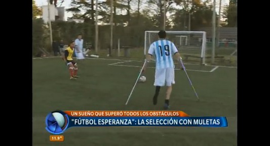 "Fútbol esperanza": la selección con muletas