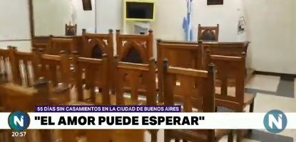 El amor puede esperar: 55 días sin casamientos en la Ciudad por el coronavirus