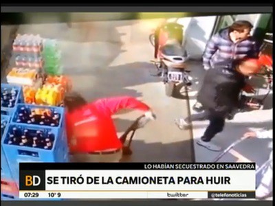 Espectacular fuga de un secuestrado