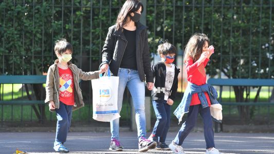 Muchos niños salieron a las calles de la Ciudad tras casi dos meses de aislamiento