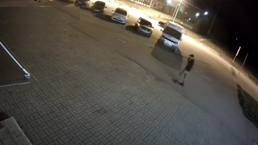 Video: el momento en que un oso ataca a un vecino en plena ciudad