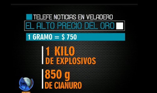 Telefe Noticias en Veladero: el alto precio del oro