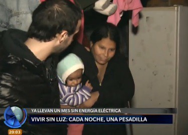 Vivir sin luz: cada noche una pesadilla