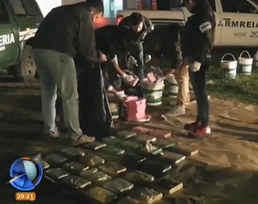 "Pintura verde": confiscaron 90 kilos de marihuana