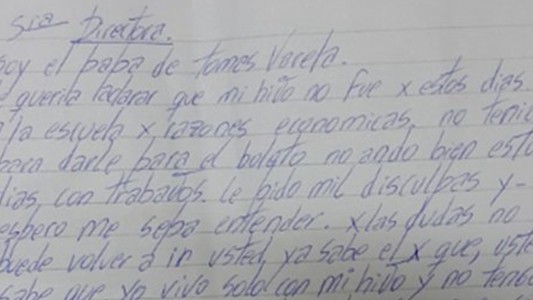 La carta de un papá que no tiene dinero para pagar el boleto estudiantil de su hijo
