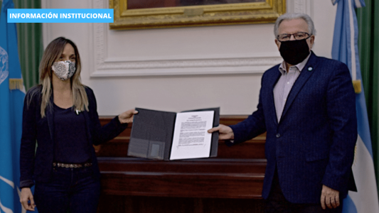 AySA: Malena Galmarini firmó acuerdos con la UBA