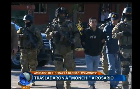 Llegó a Rosario "Monchi" Cantero y fue trasladado a la cárcel de Piñero