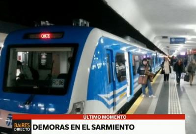 Demoras en el tren Sarmiento