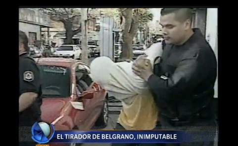 Confirmaron que "el tirador de Belgrano" es inimputable