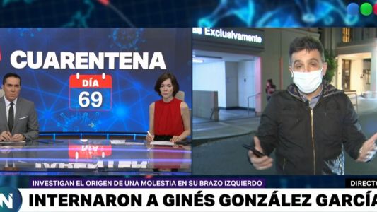 Ginés, internado en el Otamendi: descartan fiebre y síntomas respiratorios