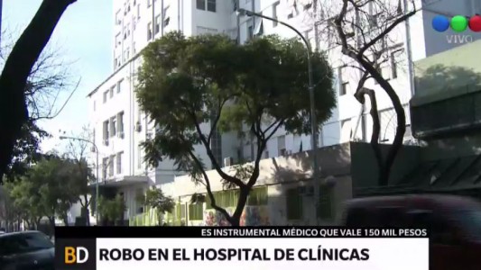 Tres detenidos cuando intentaban vender por internet un equipo médico robado del Hospital de Clínicas