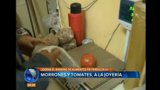 Morrones y tomates, a la joyería