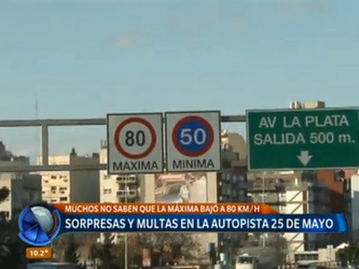 Las velocidades máximas en las autopistas