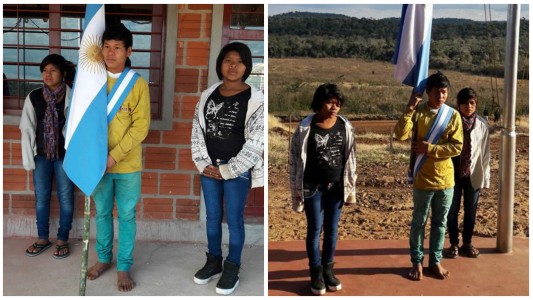 La triste historia del abanderado descalzo de una escuela de Misiones