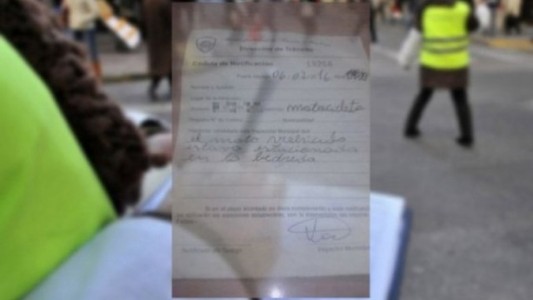 #EsViral Una multa con errores ortográficos en Puerto Madryn