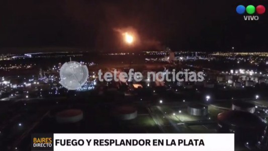 Alerta en La Plata por llamas en la refinería de YPF