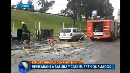 Revisaban la basura y casi mueren quemados