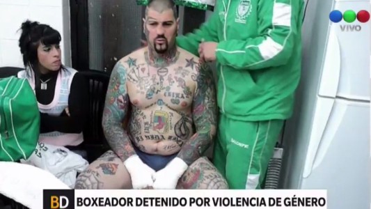 Detuvieron al boxeador Gonzalo "El Patón" Basile por golpear brutalmente a su pareja