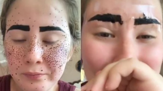 Mal final para un tutorial de maquillaje por TikTok