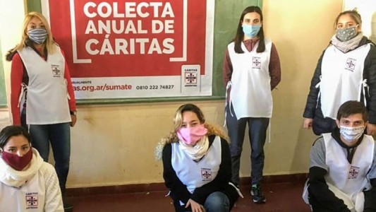 Cáritas: afirman que "hoy donan 4 veces mas que años anteriores"