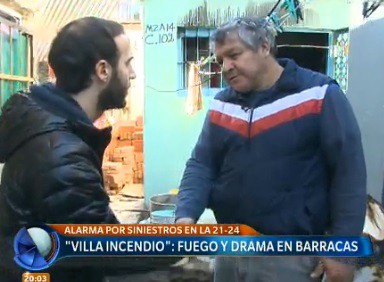 "Villa Incendio": fuego y drama en Barracas