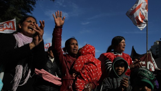 Murió una manifestante en medio de la protesta y corte de la Avenida 9 de Julio