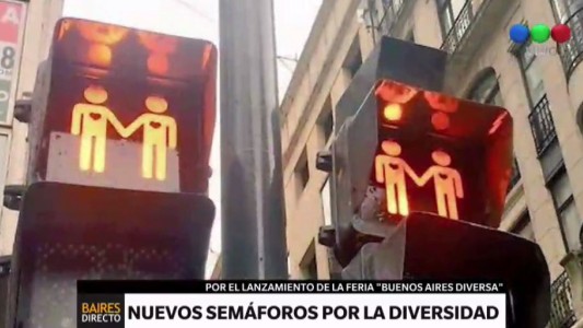 Buenos Aires incorporó semáforos por la diversidad