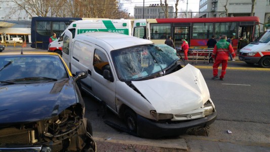 Choque múltiple en Palermo: 14 heridos