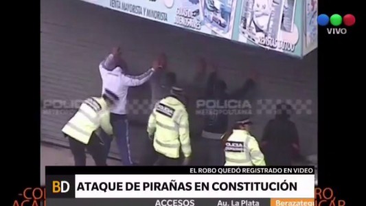 Video: Así detuvieron a "pirañas" que robaban en Constitución