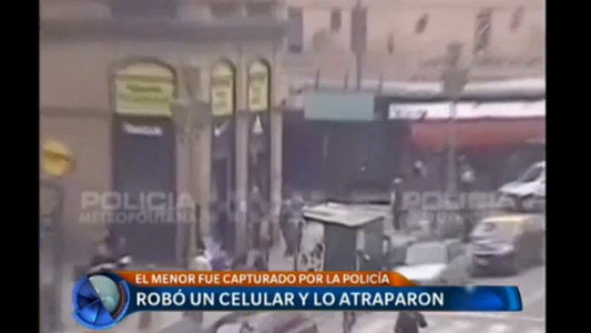 Robó un celular y lo atraparon