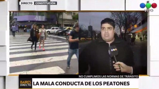 La mala conducta de los peatones