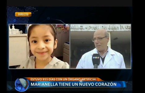 "Está muy bien y recuperándose" la nena trasplantada tras dos años conectada a un corazón artificial