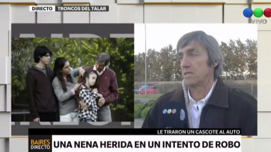 Una nena fue gravemente herida con un adoquín en la Panamericana