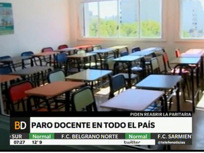 Paro docente en todo el país