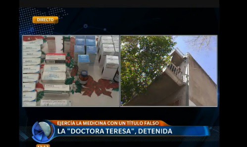 Detuvieron a la "doctora Teresa", una falsa médica de Villa Lynch