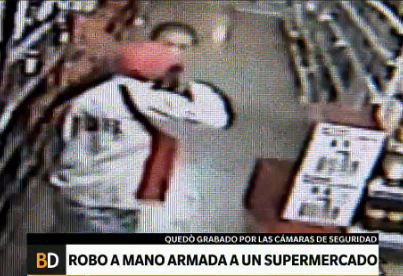 Robo a mano armada en un supermercado de Rosario