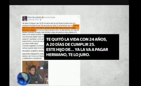 El hermano del ladrón que mató el médico lo despidió en Facebook