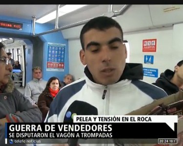 Guerra de vendedores en el tren: los códigos de los ambulantes