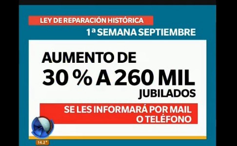 Empiezan a cobrar los primeros beneficiarios de la Ley de Reparación Histórica a jubilados