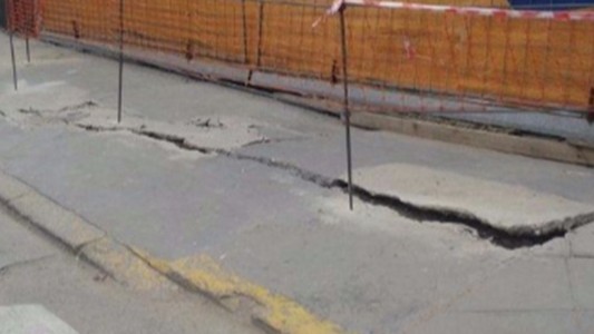 Villa Urquiza: peligro de derrumbe en una obra en construcción