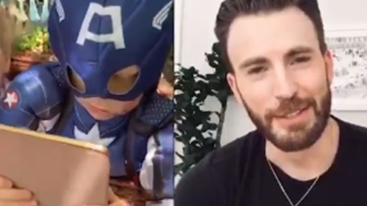 Video: el mensaje del Capitán América para el nene que salvó a su hermana del ataque de un perro